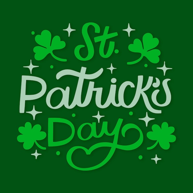 Hand drawn st. patrick's day lettering