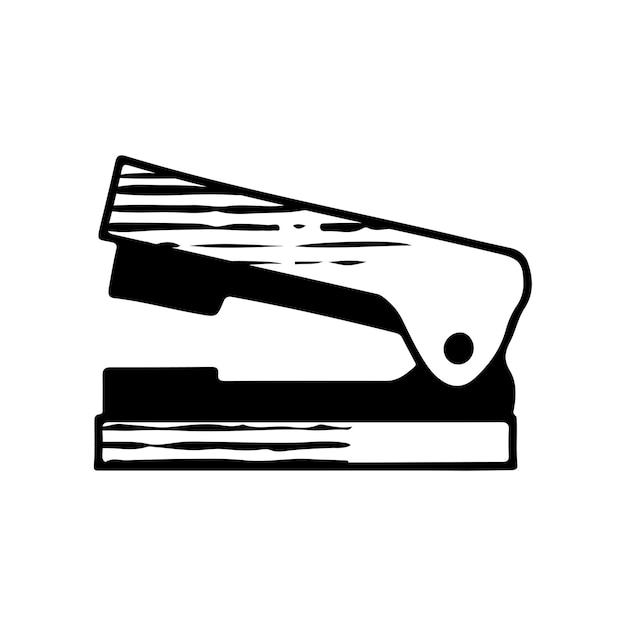 Vector hand drawn stapler