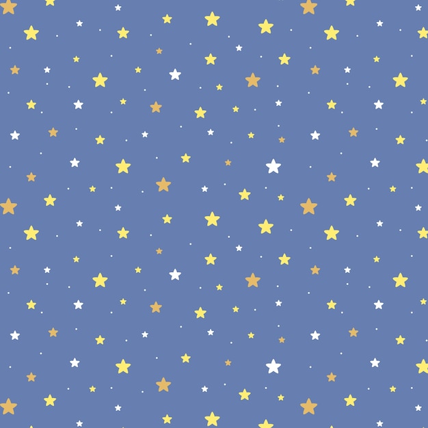 Vector hand drawn star pattern illustration