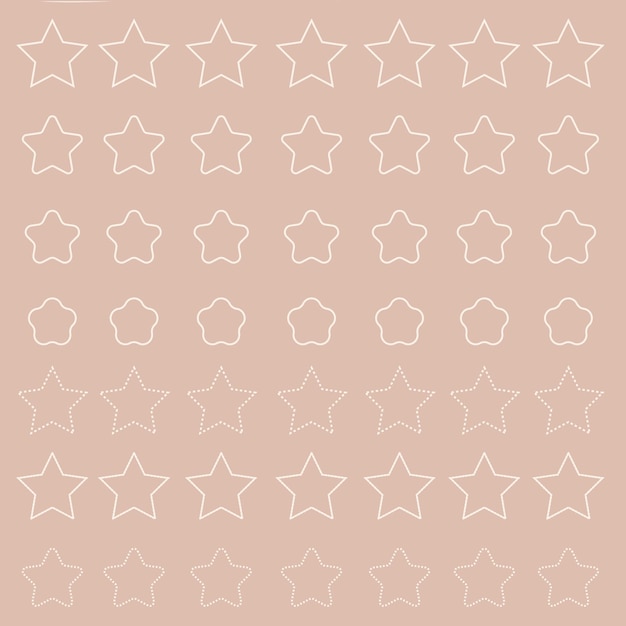 Hand Drawn Stars type