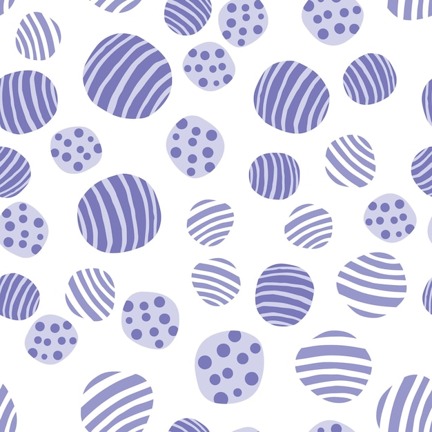 Hand drawn stones wallpaper. Pebble seamless pattern. Abstract geometric dotted texture background. Vector illustration