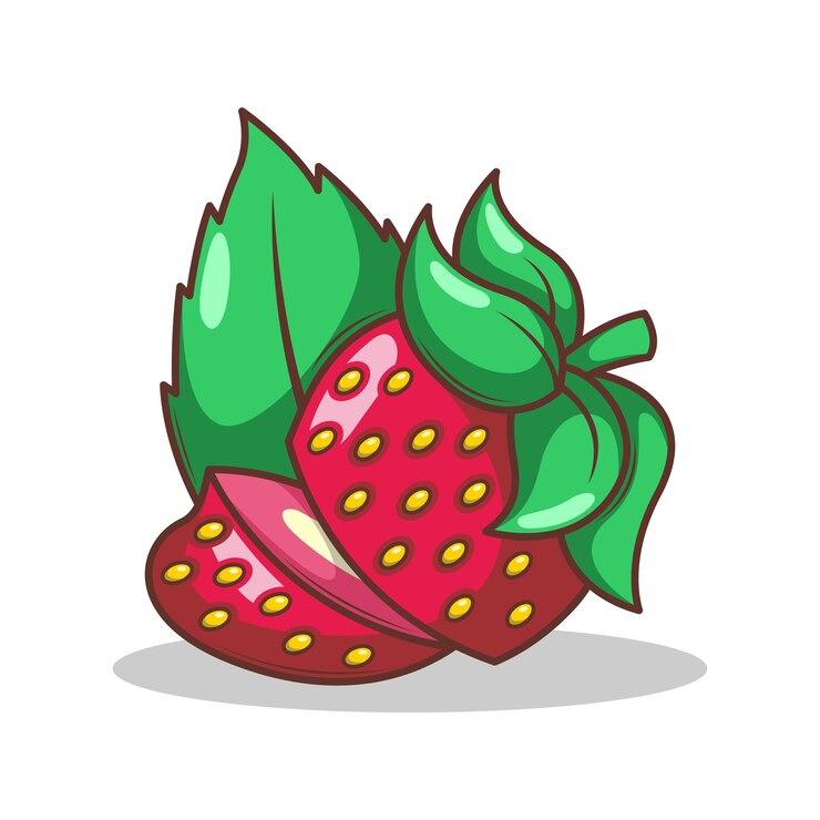 वेक्टर hand drawn strawberry fruit illustration art