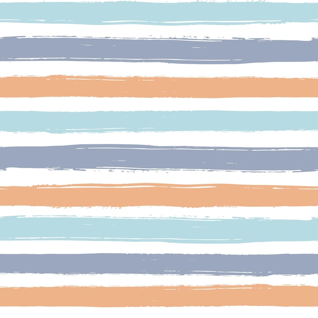 Hand drawn striped pattern stripe seamless background vector illustration