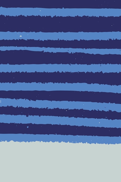 Hand-drawn stripes patterned on blue background vector