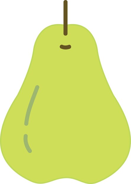 用手繪畫的西方梨