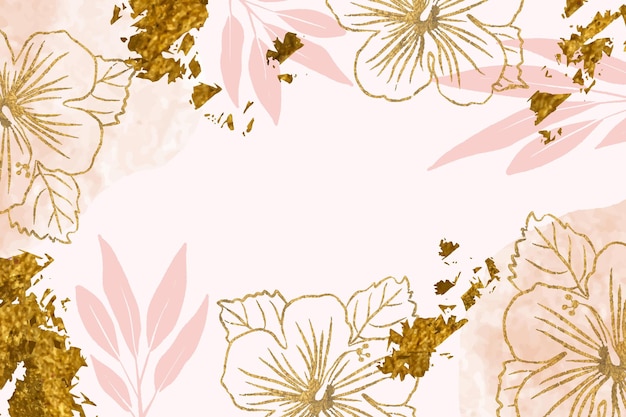 Vector hand drawn style floral background