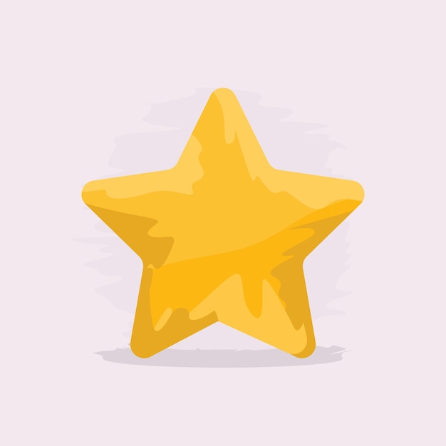Vector hand drawn style star shape for your design