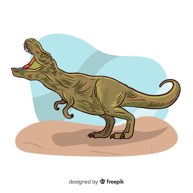 Premium Vector  Realistic t-rex background