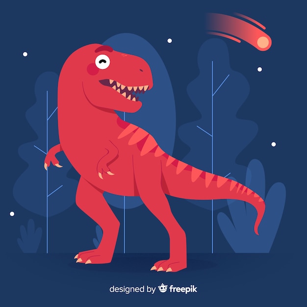 Ручной обращается фон t-rex