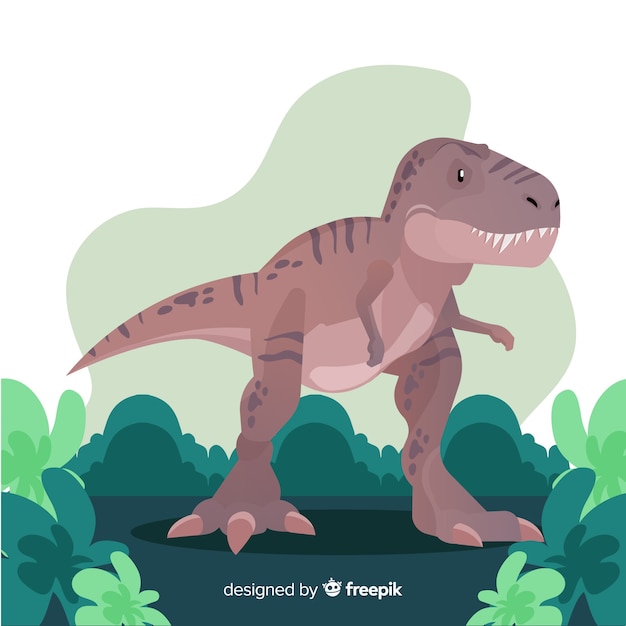 Ручной обращается иллюстрации t-rex