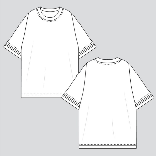 Oversized T Shirt Design Template Illustrator Vectors Illustrations Oversized T Shirt Design Template Illustrator Vectors Illustrations