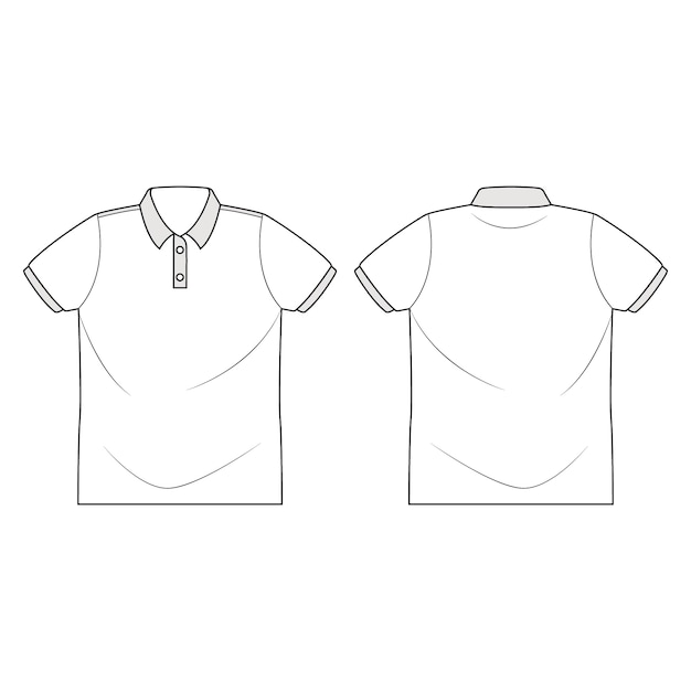 Premium Vector | Hand drawn t-shirt outline illustration