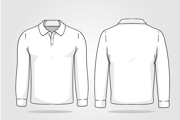 Vector hand drawn t-shirt outline illustration