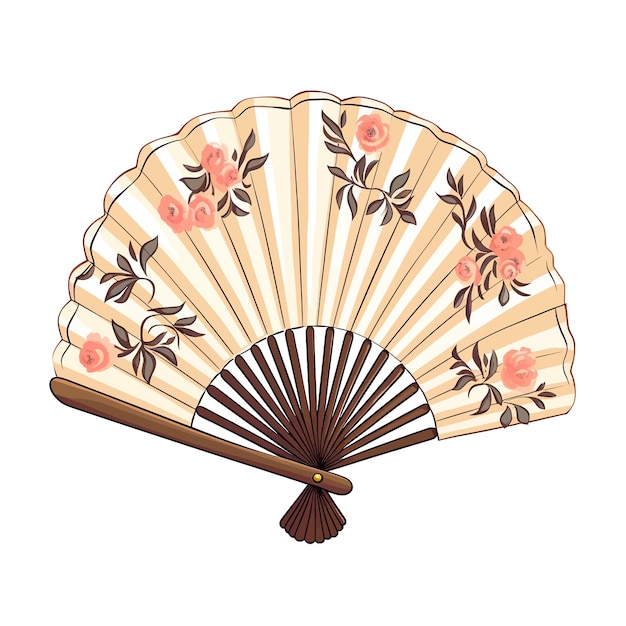 Hand drawn table fan cartoon vector illustration clipart white background