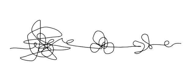 Hand drawn of tangle scrawl sketch abstract scribble vector illustration