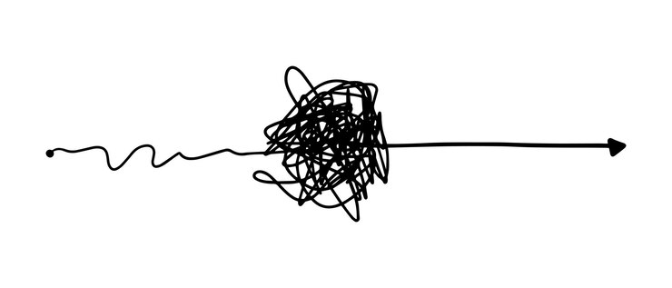 Hand drawn of tangle scrawl sketch Abstract scribble Vector illustration