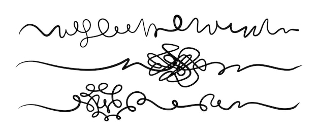 Vector hand drawn of tangle scrawl sketch abstract scribble vector illustration