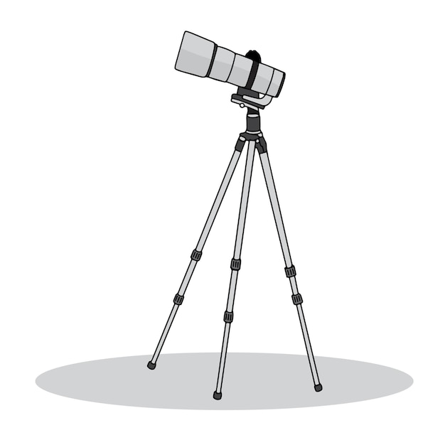 Vector hand drawn of telescope icon in realistic for web or mobile decorate