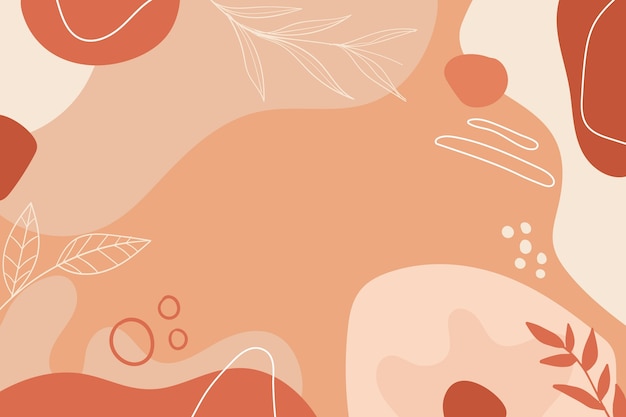 Vector hand drawn terracotta background