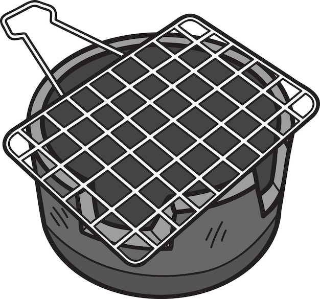 Vector hand drawn thai brazier illustration