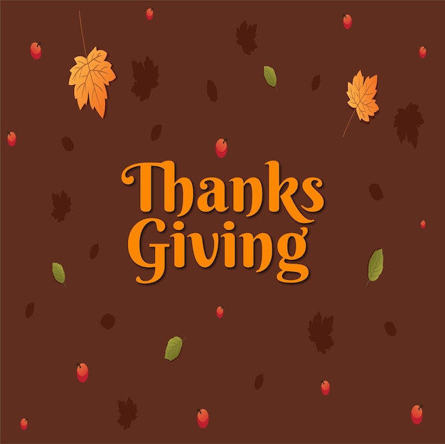 Hand drawn thanksgiving background