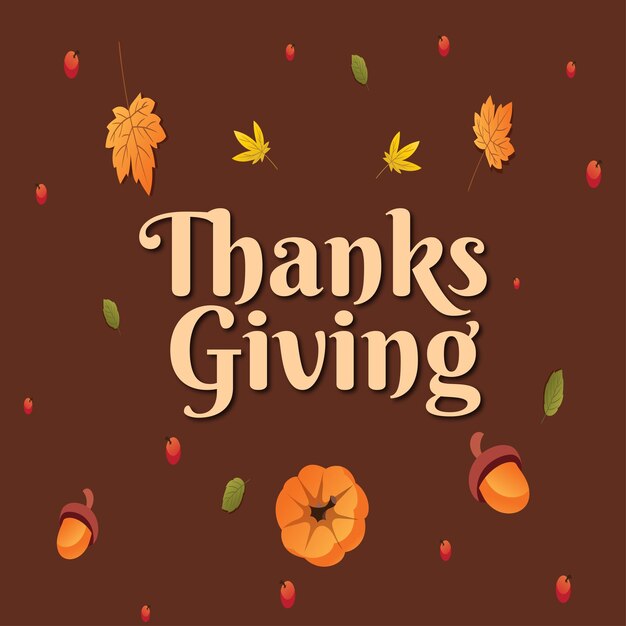 Hand drawn thanksgiving background