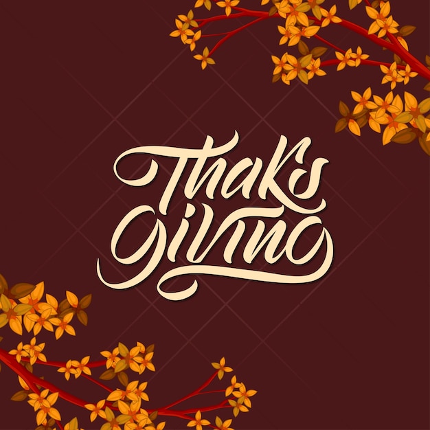 Hand drawn thanksgiving background