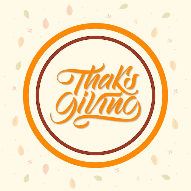 Hand drawn thanksgiving background