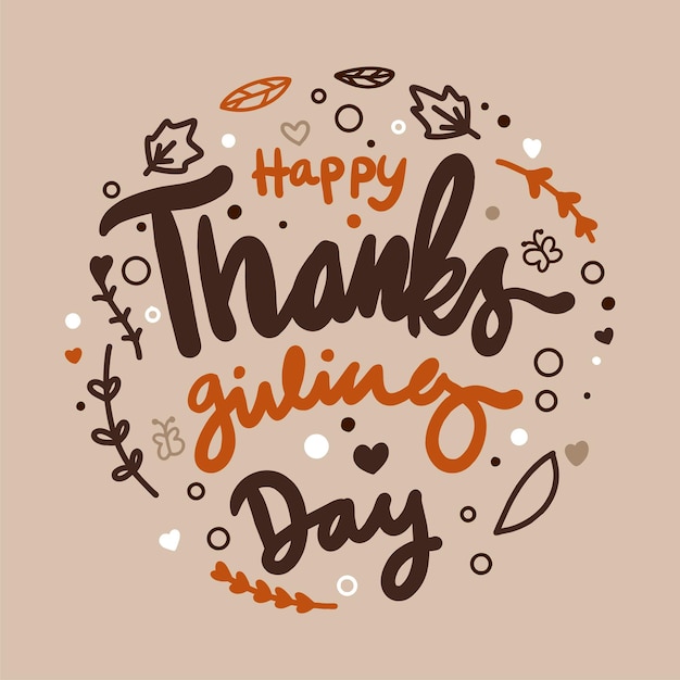 Hand drawn thanksgiving background