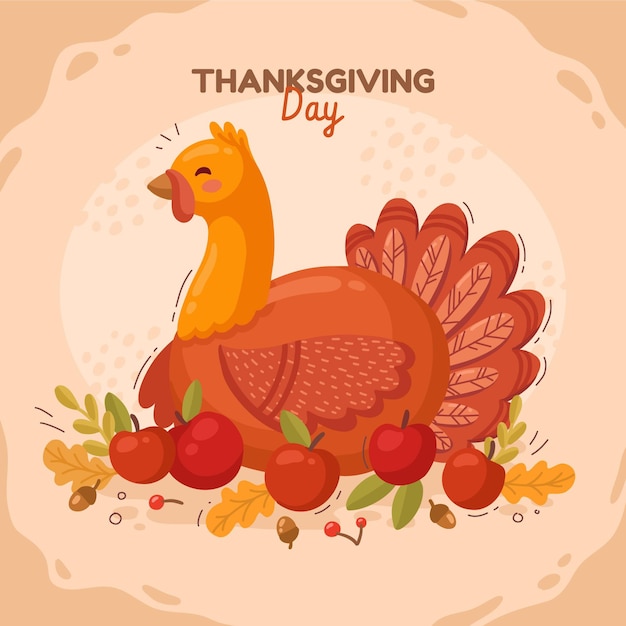 Hand drawn thanksgiving illustration