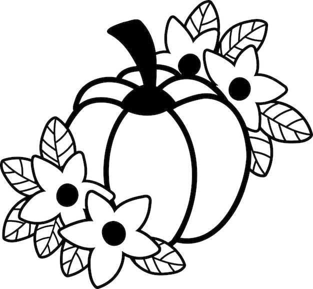 Hand Drawn Thanksgiving Pumpkin illustration