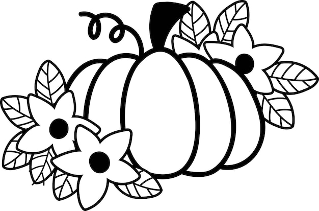 Hand Drawn Thanksgiving Pumpkin illustration