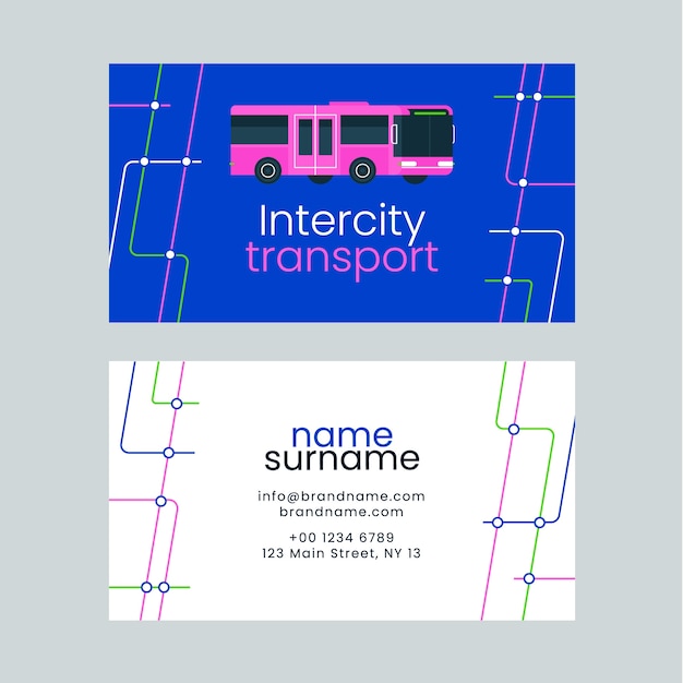 hand drawn transport template