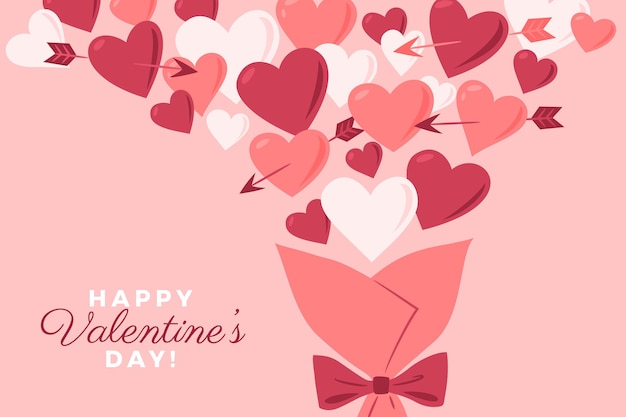 hand drawn valentine's day background