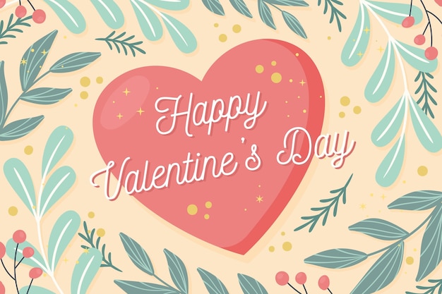 Hand drawn valentines day background