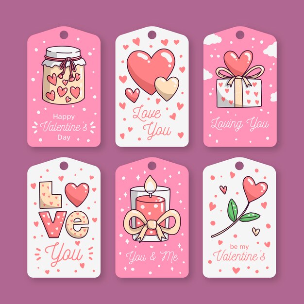 free-vector-hand-drawn-valentine-s-day-label-collection