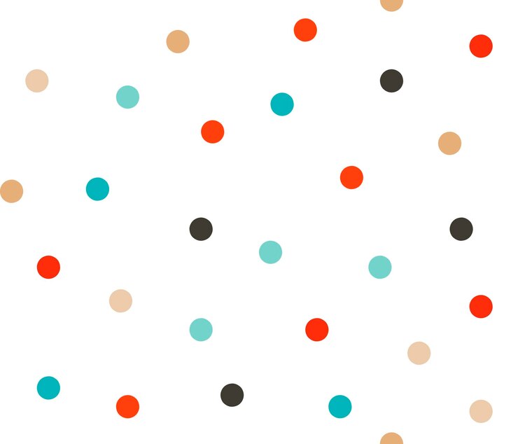 Hand drawn vector abstract fun stock flat Merry Christmasand Happy New Year time cartoon festive seamless pattern with cute illustrations of Xmas polka dot isolated on white background