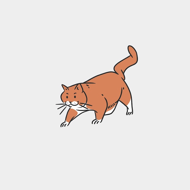 Funny playful cat icon, isometric style 15688510 Vector Art at