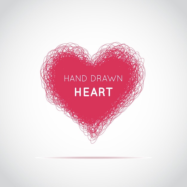 Vector hand drawn vector heart