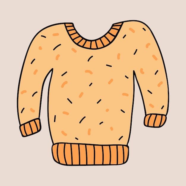 Premium Vector | Hand drawn vector sweater