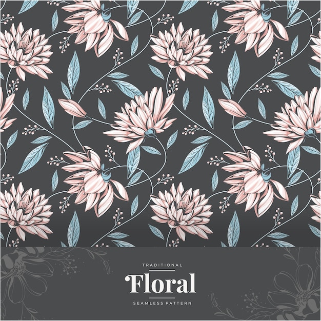 hand drawn vintage floral pattern 25