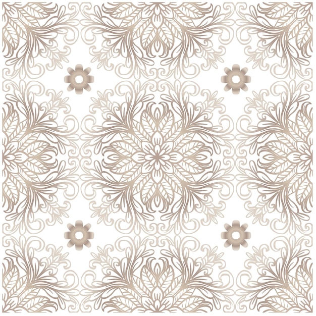 Hand drawn vintage floral pattern background