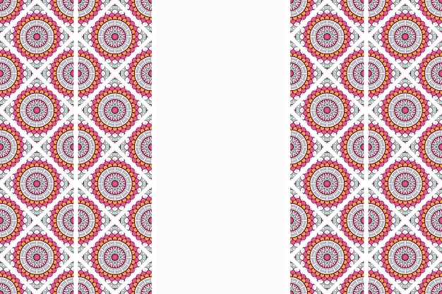 hand drawn vintage mandala seamless pattern