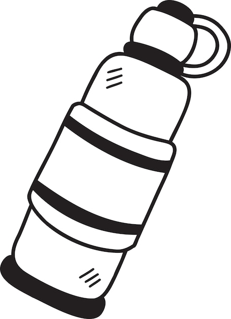 Hand Drawn water bottle for kids illustration