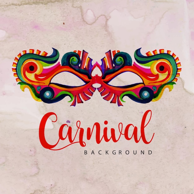 Hand Drawn Watercolor Carnival Background