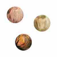 Vector hand drawn watercolor illustration precious semiprecious jewel gem crystal chakra birth stone wooden agate beads set of objects isolated on white background design print shop jewelry fashion