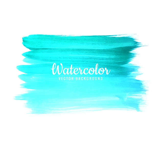 Hand drawn watercolor stroke blue shade background