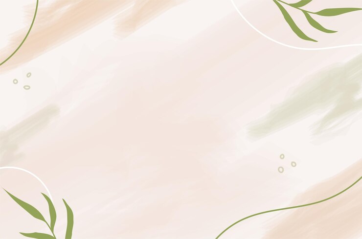 Vector 手描きの水彩画 葉の背景に