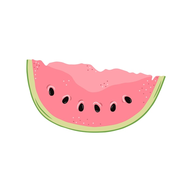 Hand drawn watermelon isolated on a white background