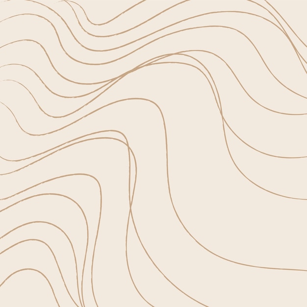 Vector hand drawn wavy lines pattern background